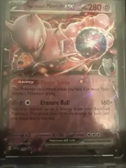 Team Rocket's Mewtwo ex 216 Sv: Scarlet & Violet Promo Cards Holo - Image 1