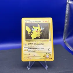 Lt. Surge's Pikachu 81/132 Gym Heroes Non-Holo Pokemon Card- LP - Image 1