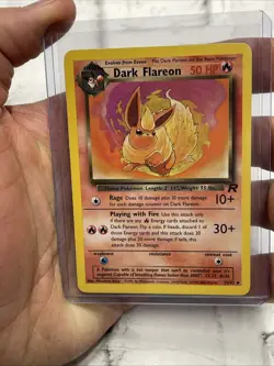Dark Flareon Pokemon TCG 35/82 Team Rocket Non-Holo Uncommon Vintage Card LP+ - Image 1