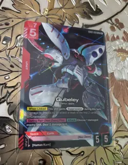 Gundam Card Game Qubeley GD02-036 LR Dual Impact - Image 1