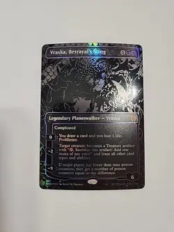 Vraska, Betrayal's Sting (Oil Slick Raised Foil) Phyrexia: All Will Be One Foil - Image 1