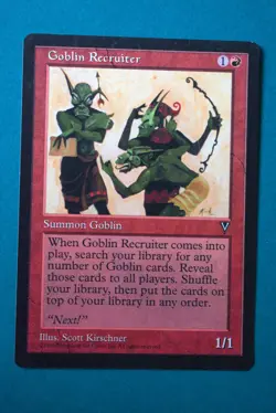 Goblin Recruiter - MTG - Visions - Lightly Played - Magic the Gathering(2) - Image 1
