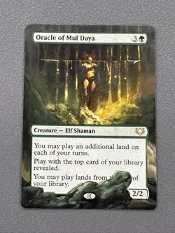 Oracle of Mul Daya 102 MTG Edge of Eternities Commander Hand Painted Altered Art - Image 1