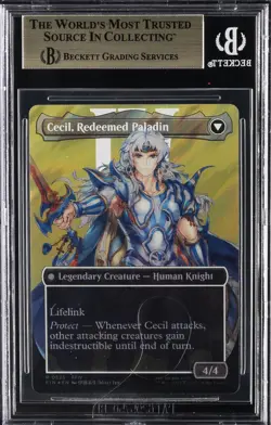 2025 MTG: FINAL FANTASY CECIL DARK KNIGHT CECIL REDEEMED PALADIN BGS 9.5 - Image 2