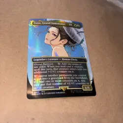 MTG Yuna, Grand Summoner#4 Unplayed Borderless Foil PROMO 0001 FINAL FANTASY - Image 1