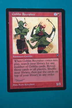 Goblin Recruiter - MTG - Visions - Lightly Played - Magic the Gathering(1) - Image 1