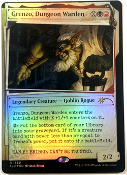 MTG Grenzo, Dungeon Warden *RAINBOW FOIL* Secret Lair Drop 1569 NM - Image 1