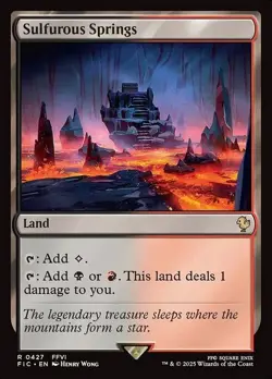 Magic The Gathering MTG SULFUROUS SPRINGS Final Fantasy NM Near Mint - Image 1