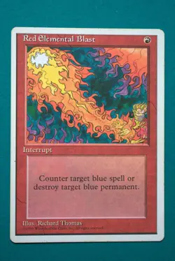 Red Elemental Blast - 4th Edition - Lightly Played - Magic the Gathering(4) - Image 1