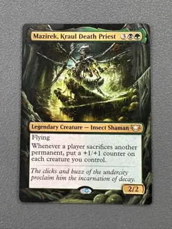 Mazirek, Kraul Death Priest MTG Edge of Eternities Hand Painted Full Altered Art - Image 1