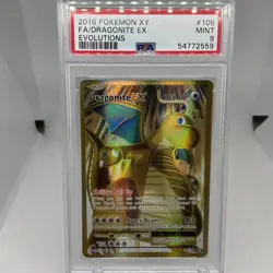Dragonite Ex Pokemon Xy Evolutions 106/108 PSA 9 - Image 1