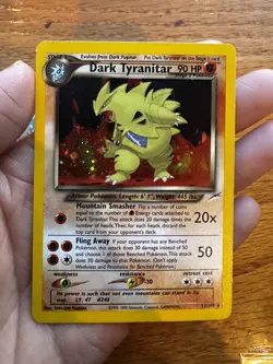 Pokemon Dark Tyranitar 11/105 Neo Destiny Holo Rare 1st Edition 90HP Stage 2 - Image 1