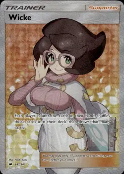Pokemon SM: Burning Shadows Full Art Wicke 147/147 - Light Play (LP) - Image 1