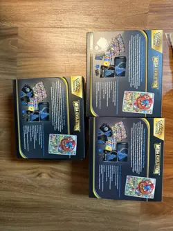 3x **EMPTY** Pokemon TCG Mega Evolution Lucario ETB Elite Trainer Box Lot READ - Image 2
