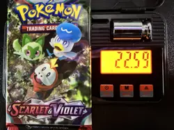 Pokemon Scarlet and Violet Base Set Booster Pack Sealed 22.59g 3.71mm - Image 1