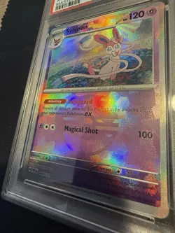 Pokemon TCG Sylveon Master Ball Pattern 040/131 Prismatic Evolutions PSA 9 - Image 2