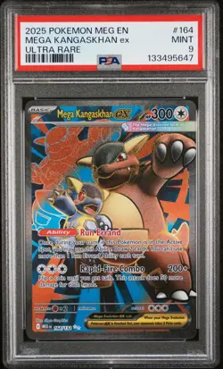 2025 POKEMON MEG EN-MEGA EVOLUTION ULTRA RARE #164 MEGA KANGASKHAN EX PSA 9 - Image 1