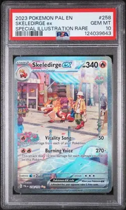 Pokemon Skeledirge ex 2023 Paldea Evolved #258 PSA 10 - Image 1