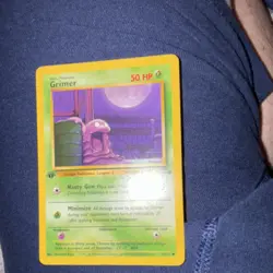 Pokemon TCG Grimer Fossil 48/62 Common 1st Edition Basic 50 HP Regular English - Image 1
