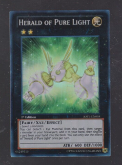 2013 Yu-Gi-Oh Judgment of the Light 1st Edition #JOTL058 Herald of Pure Light SR - Image 1