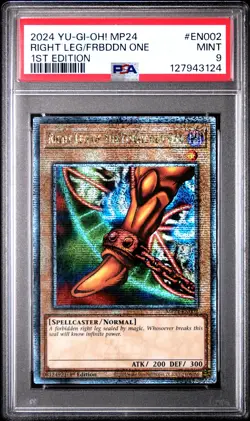 2024 YU-GI-OH! MP24 1ST EDITION #EN002 RIGHT LEG OF THE FORBIDDEN ONE PSA 9 - Image 1