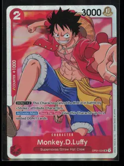 Monkey.D.Luffy (024) OP01-024 One Piece Romance Dawn Super Rare Near Mint - Image 1