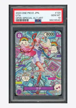 One Piece PSA 10 Uta SP Alternate Art 2023 OP02-120 OP05 Japanese - Image 1