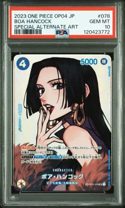 2023 ONE PIECE JPN OP04-KINGDOMS OF INTRIGUE #078 BOA HANCOCK PSA 10 - Image 1
