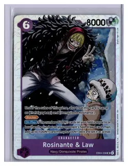 One Piece Rosinante & Law Super Rare The Azure Sea’s Seven EB04-038 English NM - Image 1