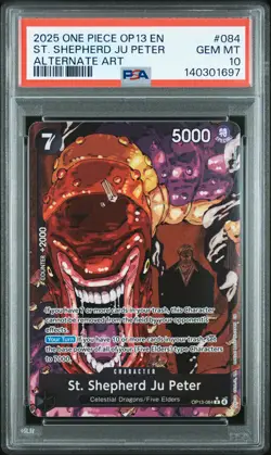 2025 ONE PIECE OP13-CARRYING ON HIS WILL #084 ST. SHEPHERD JU PETER PSA 10 - Image 1