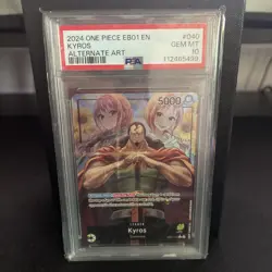 One Piece Memorial Collection Kyros EB01-040 Leader Alt Art PSA 10 English - Image 1