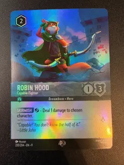 Lorcana Disney - Robin Hood - Capable Fighter (Epic) 220/204 - Holo Foil Fabled - Image 1