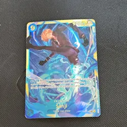 Namco One Piece CCG Sanji Secret Rare Character Card OP06-119 Vol. 2 Foil Engli. - Image 1