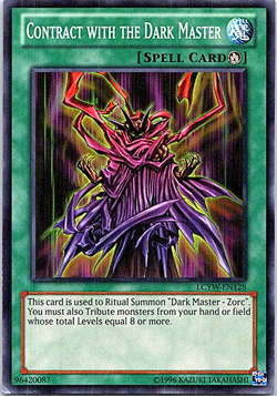 Contract With The Dark Master LCYW-EN128 Yu-Gi-Oh! Card Light Play Unlimited - Image 1