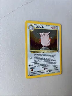 Pokemon TCG Clefable Holo Unlimited Rare Card Jungle Base Set 1/64 - Image 3
