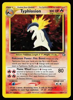 Typhlosion 18/111 Holo Rare Neo Genesis Pokemon Card - Image 1