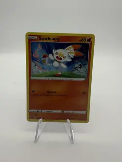 Scorbunny 030/202 Cosmos Holo Promo Pokemon Trading Card *Swirl* - Image 1