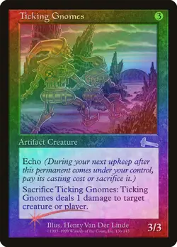 Ticking Gnomes FOIL Urza's Legacy PLD Artifact Uncommon MAGIC CARD ABUGames - Image 1