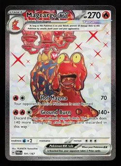Magcargo ex 191/167 Ultra Rare Twilight Masquerade Pokemon Card - Image 1