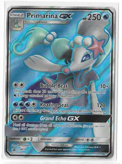 Primarina GX SM39 Black Star Promo Sun & Moon Full Art FA Pokemon Card NM - Image 1