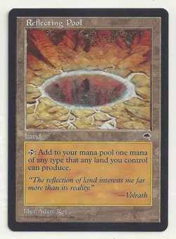 MTG TEMPEST: 1x NM- Reflecting Pool Magic the Gathering Card +1 Mana of Any Type - Image 1