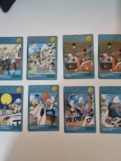 One Piece Carddass Visual Adventure Japanese Vintage Card Lot 10 Cards - Image 4