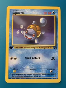 1st Edition Squirtle 68/82 Team Rocket Set Rare Vintage Pokemon Card - NM - Image 1