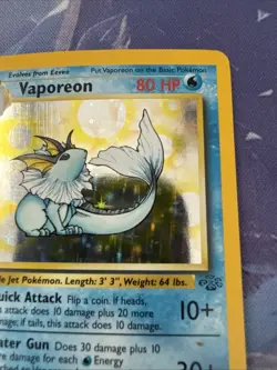 Pokemon TCG Vaporeon Holo Rare Card 12/64 Jungle Set, Vintage 1999 +++ - Image 3