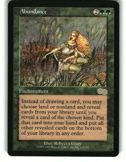 Magic The Gathering - Urza's Saga Abundance 229 Rare 1998 - Image 1