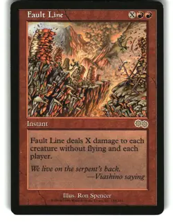 Magic The Gathering - Urza's Saga Fault Line 185 Rare 1998 - Image 1