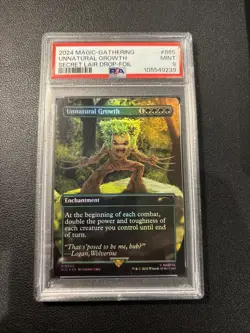 Unnatural Growth (Rainbow Foil) Secret Lair Drop Foil PSA 9 - Image 1