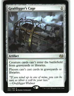 Magic the Gathering - Modern Masters 2017 Grafdigger's Cage 2017 221 Rare - Image 1