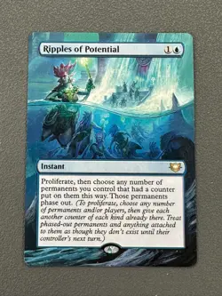 Ripples of Potential MTG Edge of Eternities Commander Hand Painted Altered Art v - Image 1