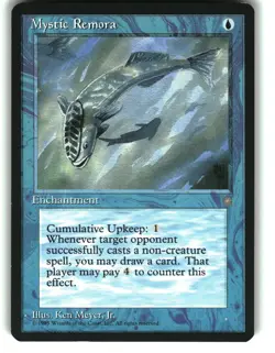 Magic the Gathering - Ice Age Mystic Remora 1995 87 Common - Image 1